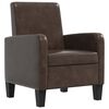 vidaXL Fauteuil Marron Similicuir