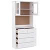 vidaXL Buffet ALTA blanc 77x35x165 cm bois massif de pin