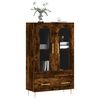 vidaXL Buffet haut chêne fumé 69,5x31x115 cm bois d'ingénierie