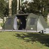 vidaXL Tente de camping tunnel 4 personnes vert olive imperm&eacute;able