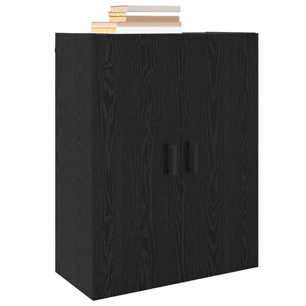 vidaXL Meuble mural Chêne noir 69,5 x 34 x 90 cm Bois d'ingénierie