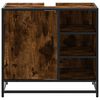 vidaXL Armoire de lavabo de salle de bain ch&ecirc;ne fum&eacute; 65x33x60 cm