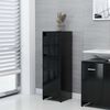 vidaXL Ensemble de meubles de salle de bain 3 pcs Noir Agglom&eacute;r&eacute;