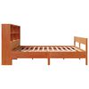 vidaXL Lit biblioth&egrave;que sans matelas cire marron 120x200 cm pin massif