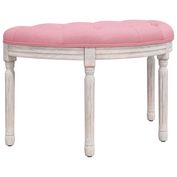 vidaXL Banc Rose 81,5x41x49 cm Velours