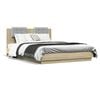 vidaXL Cadre de lit sans matelas ch&ecirc;ne sonoma 120x200 cm