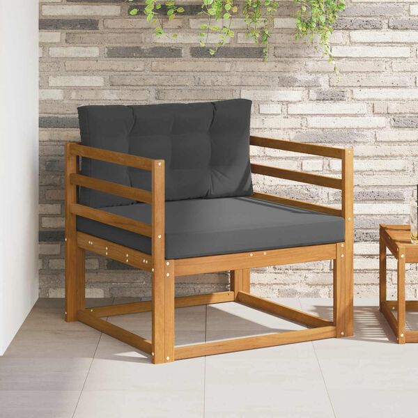 vidaXL Sofa de milieu ext&eacute;rieur Bois d'Acacia Massif Naturel