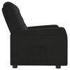 vidaXL Fauteuil de massage inclinable à 2 places noir tissu microfibre