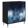 vidaXL Buffet RAALTE Ch&ecirc;ne noir 69 x 33 x 76 cm Bois d'ing&eacute;nierie