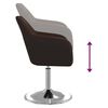 vidaXL Tabouret de bar Marron Similicuir