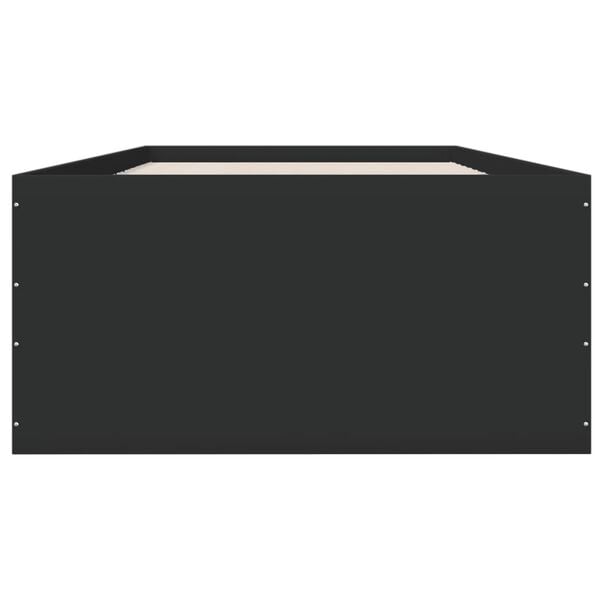 vidaXL Cadre de lit sans matelas noir 90x190 cm