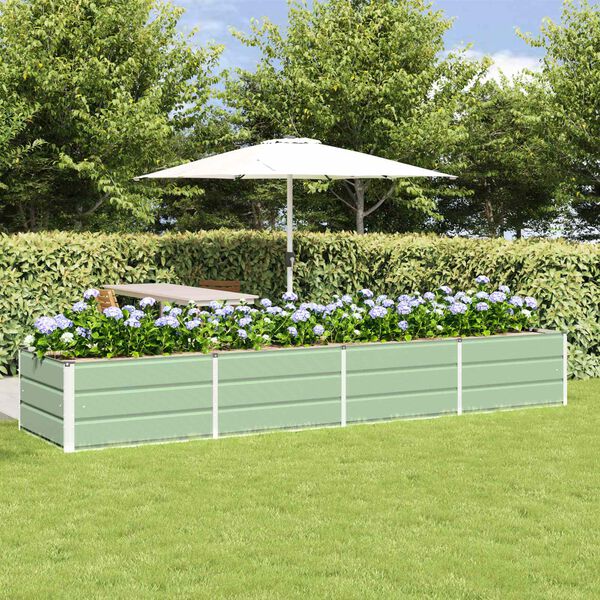 vidaXL Jardini&egrave;re Vert 320 x 80 x 45 cm Acier