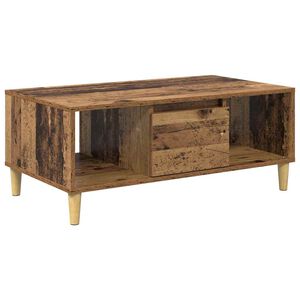 vidaXL Table basse Bois Ancien 90 x 50 x 26,5 cm Bois d'ing&eacute;nierie