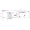 vidaXL Table basse marron 100x54x40 cm bois massif de manguier