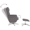 vidaXL Fauteuil inclinable de massage avec repose-pied gris similicuir