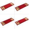 vidaXL Tapis d'escalier autoadh&eacute;sifs 5 pcs 65x21x4 cm Rouge