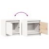 vidaXL Tables de chevet 2 pcs Blanc 40x30,5x40 cm Bois de pin massif