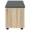 vidaXL Banc d'entr&eacute;e avec coussin Ch&ecirc;ne Sonoma 100 x 38 x 46 cm