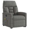 vidaXL Fauteuil inclinable de massage &eacute;lectrique gris fonc&eacute;