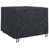 vidaXL Housse pour meubles Noir 135 x 135 x 90 cm Tissu Oxford 210D