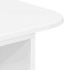 vidaXL Table console Blanc brillant 93 x 40 x 75 cm Bois d'ing&eacute;nierie