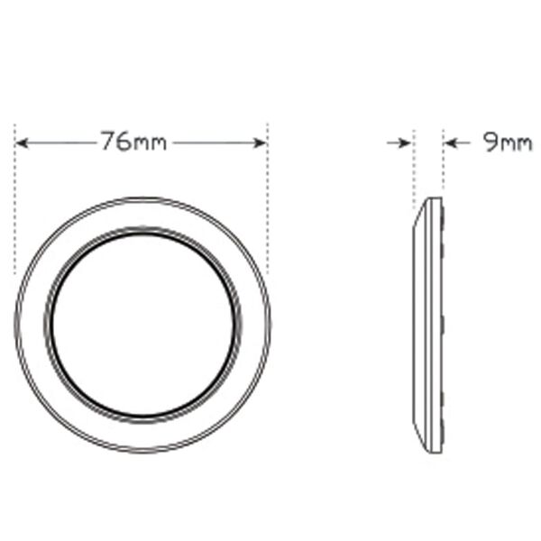 LED Autolamps Lampe int&eacute;rieure LED lumi&egrave;re chaude chrome 7515C-WW