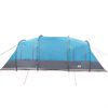 vidaXL Tente de camping tunnel 4 personnes bleu imperm&eacute;able