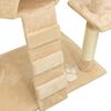 vidaXL Arbre à chat du sol au plafond Beige 220-240 cm