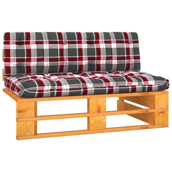 vidaXL Canap&eacute; central palette de jardin marron miel bois pin impr&eacute;gn&eacute;