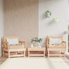 vidaXL Chaises de jardin lot de 2 bois massif de pin