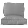 vidaXL Set de coussins de palette 2 pcs Gris Tissu Oxford