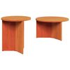 vidaXL Table basse 2 pc Brun cire 49 x 49 x 28 cm Bois de pin massif