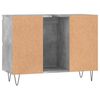 vidaXL Armoire salle de bain gris béton 80x33x60cm bois d'ingénierie