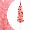vidaXL Sapin de No&euml;l artificiel fin avec boules 150 cm 150 LED