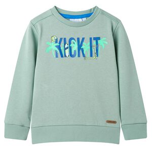 Sweatshirt pour enfants kaki clair 104