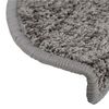 vidaXL Tapis d'escalier 20 pi&egrave;ces 65 x 21 x 4 cm Gris Demi-rond Grand