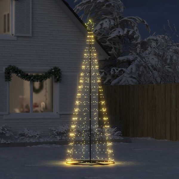 vidaXL Sapin de No&euml;l &agrave; LED 550 LED blanc chaud 300 cm