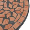 vidaXL Table de bistro mosaïque terre cuite Ø50x70 cm céramique