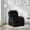 vidaXL Fauteuil inclinable de massage noir tissu