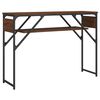 vidaXL Table console avec &eacute;tag&egrave;re ch&ecirc;ne marron 105x30x75 cm