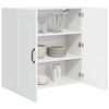vidaXL Armoire de cuisine Kalmar Blanc brillant 80 x 31 x 80 cm