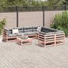 vidaXL Salon de jardin 9 pcs bois massif sapin de douglas
