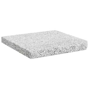 vidaXL Plaque de poids carr&eacute;e pour parasol Granit 25 kg Gris