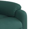 vidaXL Fauteuil inclinable &eacute;lectrique Vert fonc&eacute; Tissu