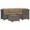vidaXL Canap&eacute; de jardin 4 places avec coussins style rotin PP