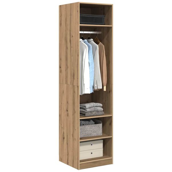 vidaXL Armoire Ch&ecirc;ne artisanal 50 x 50 x 200 cm Bois d'ing&eacute;nierie