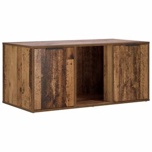 vidaXL Meuble pour caisse de chat Bois ancien 100 x 49 x 45 cm