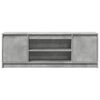 vidaXL Meuble TV avec LED gris béton 139,5x34x50 cm bois d'ingénierie