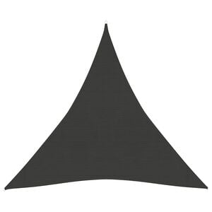 vidaXL Voile d'ombrage 160 g/m&sup2; Anthracite 3x3x3 m PEHD