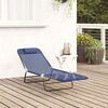 vidaXL Chaise longue pliante Bleu marine 182 x 55 x 85,5 cm Textilène